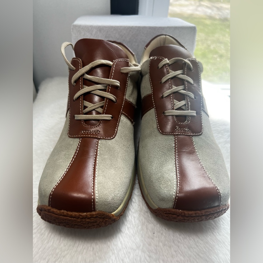 Wanted Men's Casual Two-Tone Brown and Gray Lace-Up Shoes